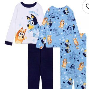 Bluey Boys 4 Piece Pajama Set, Size 4, New